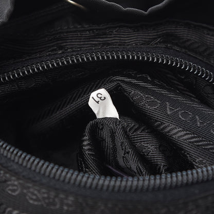 Prada Nylon Vela Medium Backpack Black 7 of 10