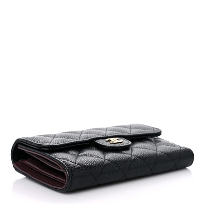 Chanel Caviar Quilted Medium Flap Wallet Black 4 of 12