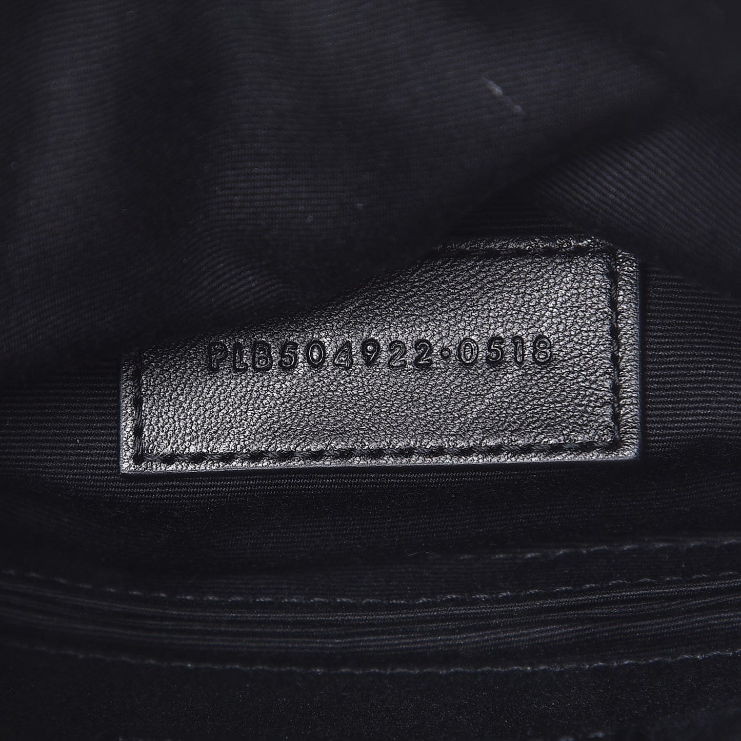 Grain De Poudre Chevron Monogram Bill Pouch Black