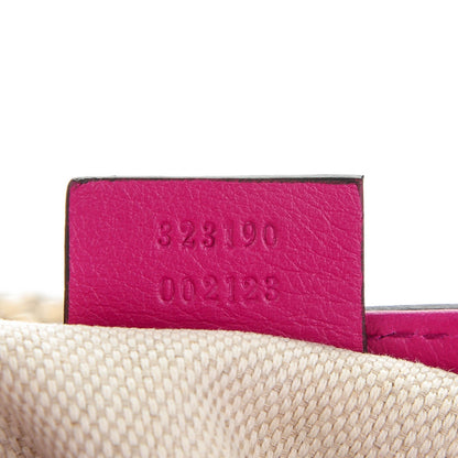 Gucci Vernice Naplack Small Soho Flap Crossbody Bright Bougainvillea 7 of 7