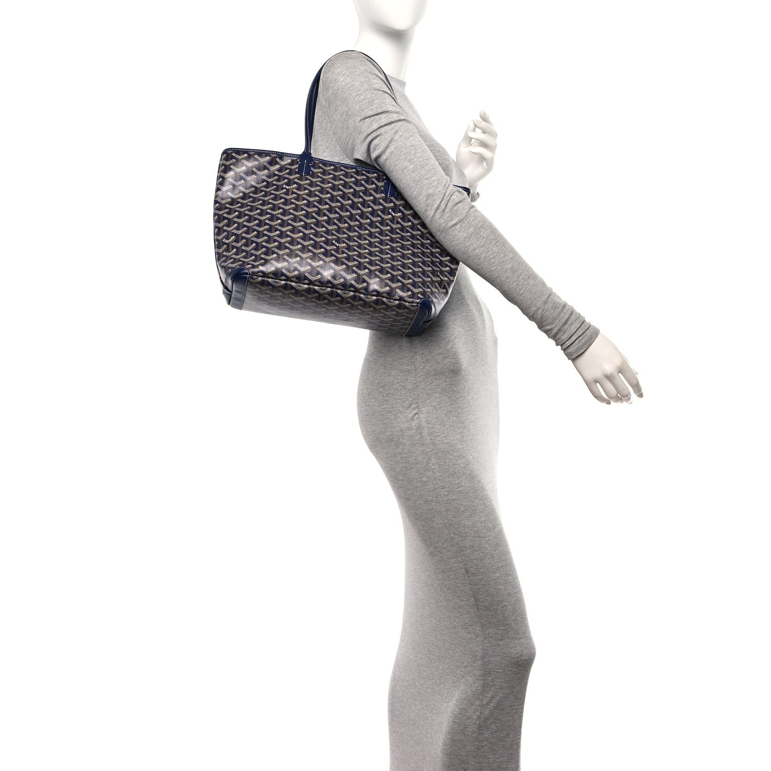 Goyard Goyardine Artois PM Navy 2 of 11