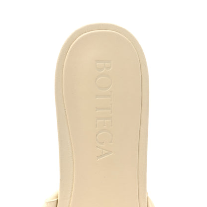 Bottega Veneta Nappa Twisted Intrecciato Blink Flat Mule Sandals 40 Sea Salt 8 of 9