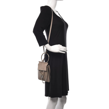 Chloe Suede Calfskin Mini Faye Bracelet Bag Motty Grey 2 of 12