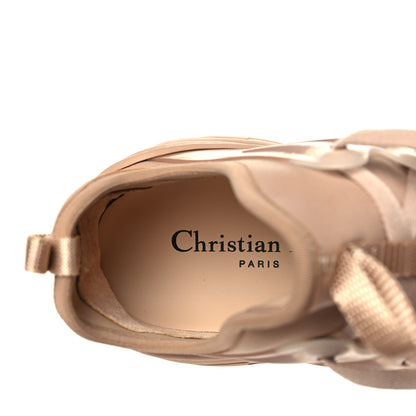Christian Dior Neoprene Rubber Womens D-Connect Sneakers 38 Nude 7 of 9