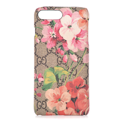 Gucci GG Supreme Monogram Blooms iPhone 8 Plus Case Beige Multicolor Dry Rose 1 of 12
