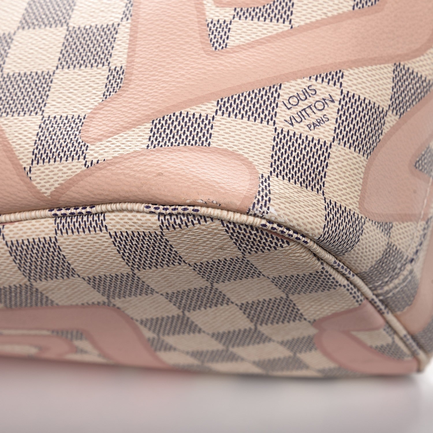 Louis Vuitton Damier Azur Tahitienne Neverfull MM 13 of 22