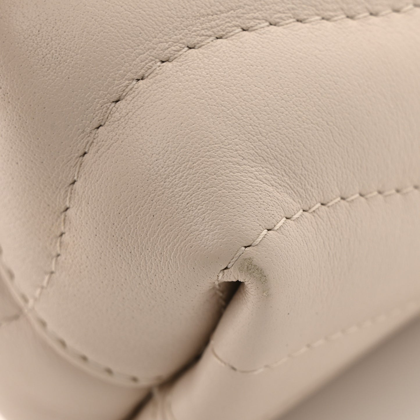 Calfskin LV New Wave Chain Bag Ivory