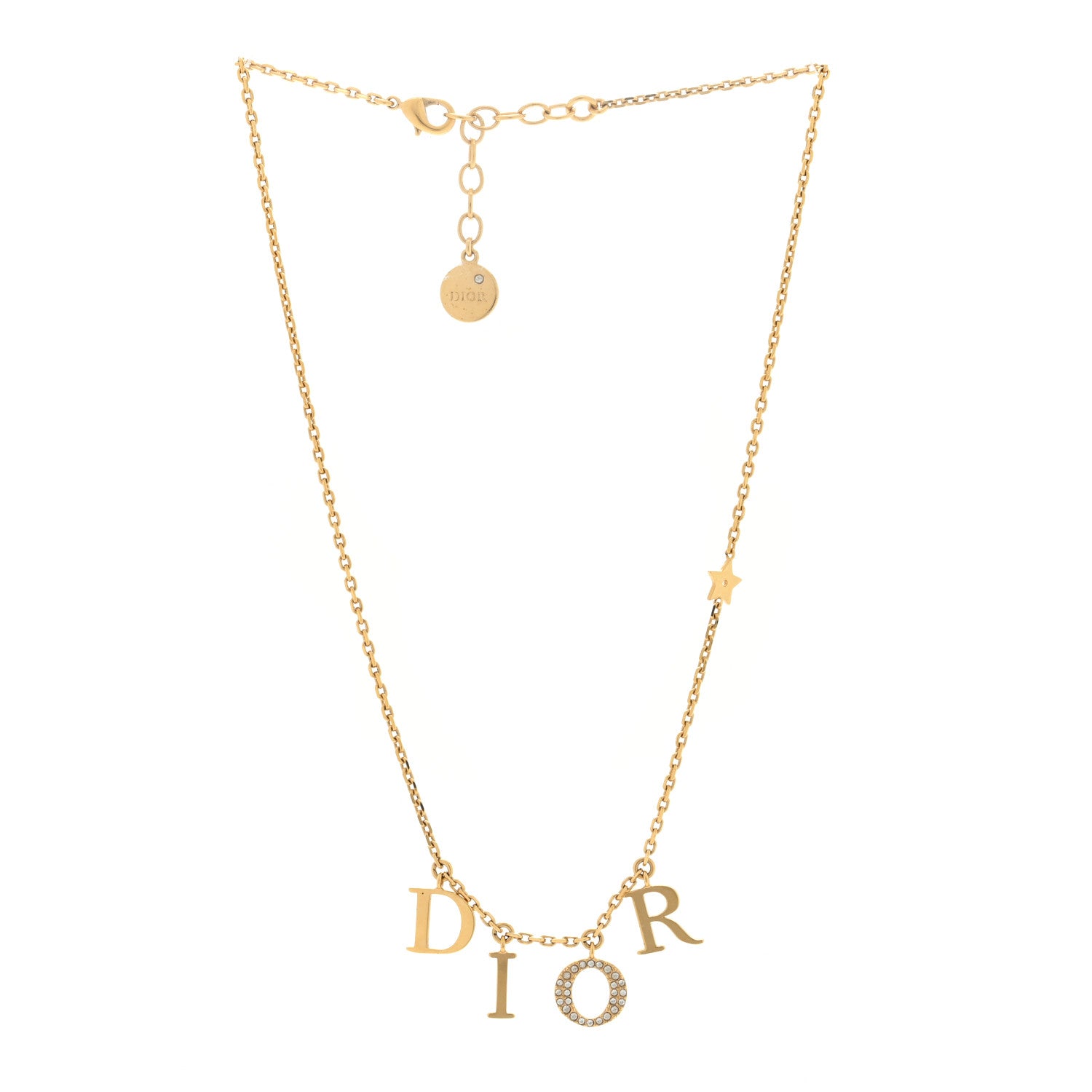 Christian Dior Crystal Dio(r)evolution Necklace Gold 1464966