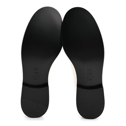 Chanel Lambskin CC Mocassin Loafers 38.5 White 12 of 18
