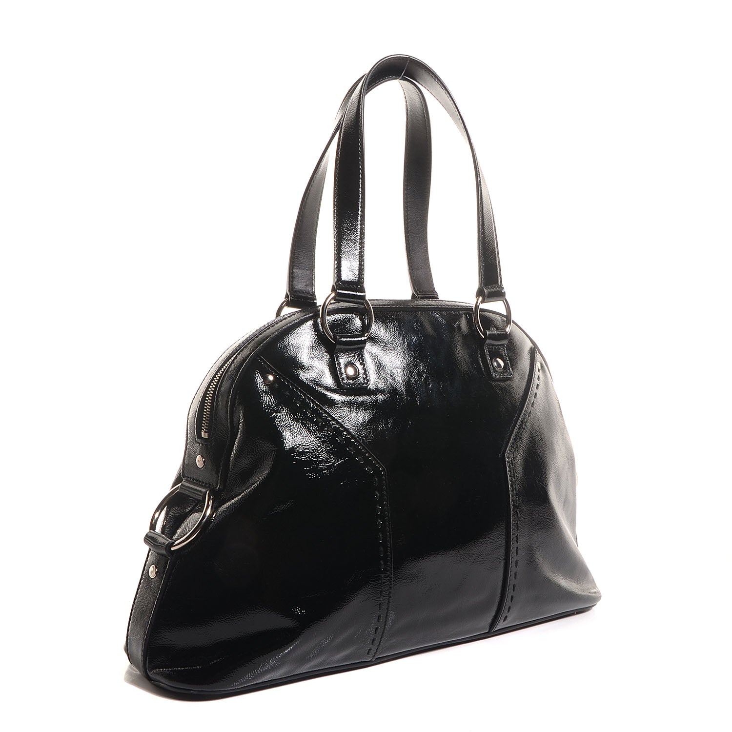 Saint Laurent Patent Large Muse Black 3 of 8