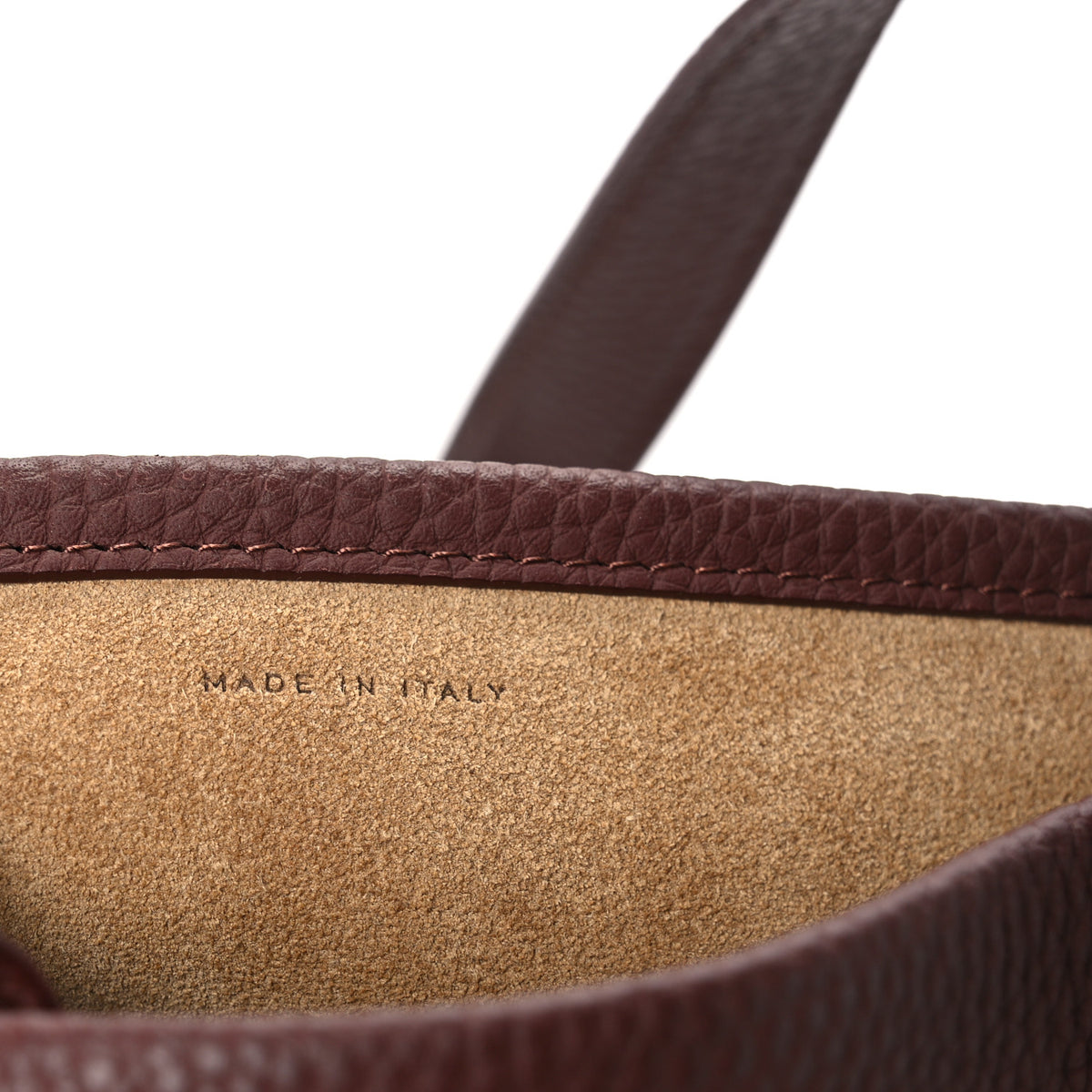 Grained Calfskin Medium N/S Park Tote Cognac