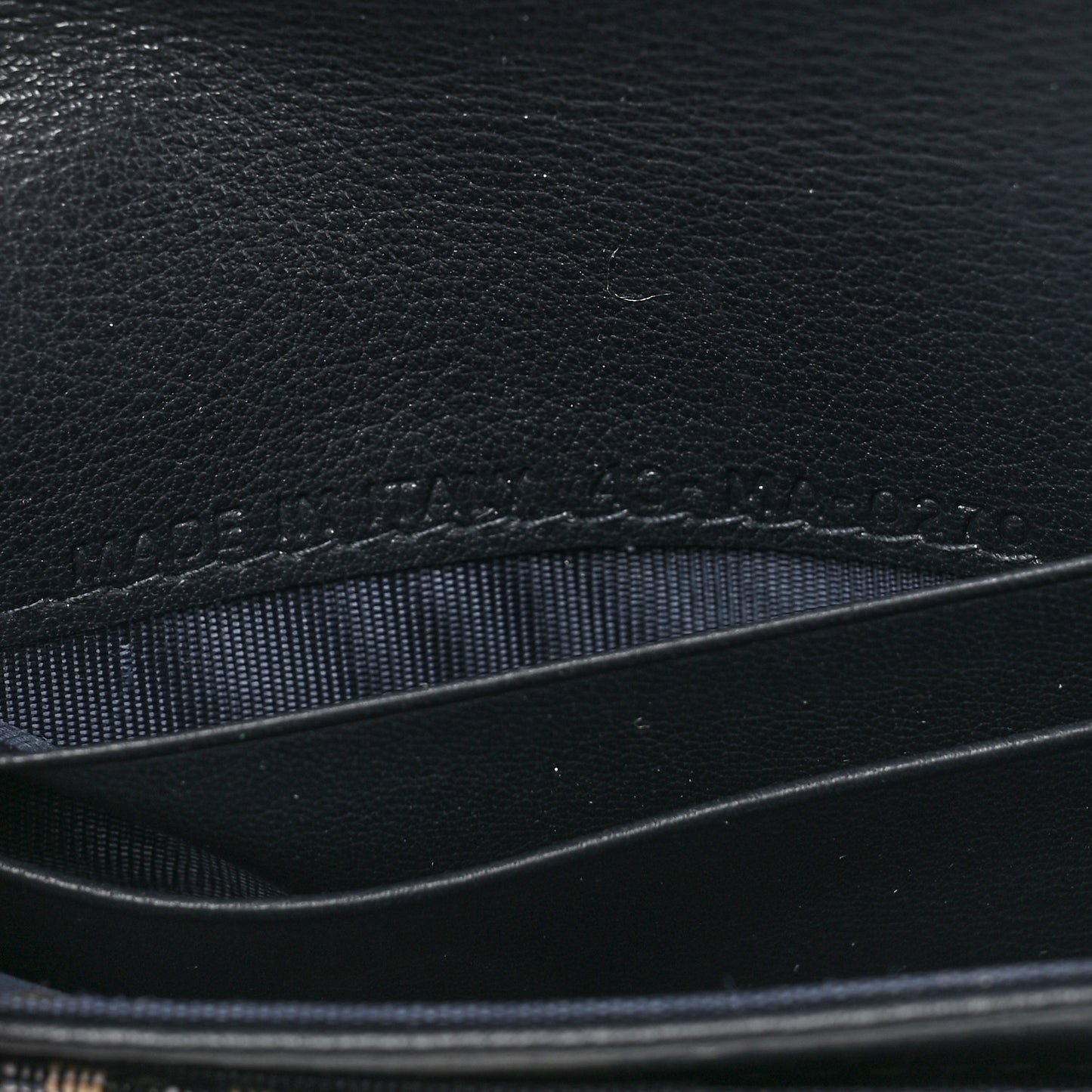 Oblique Saddle Card Holder Blue