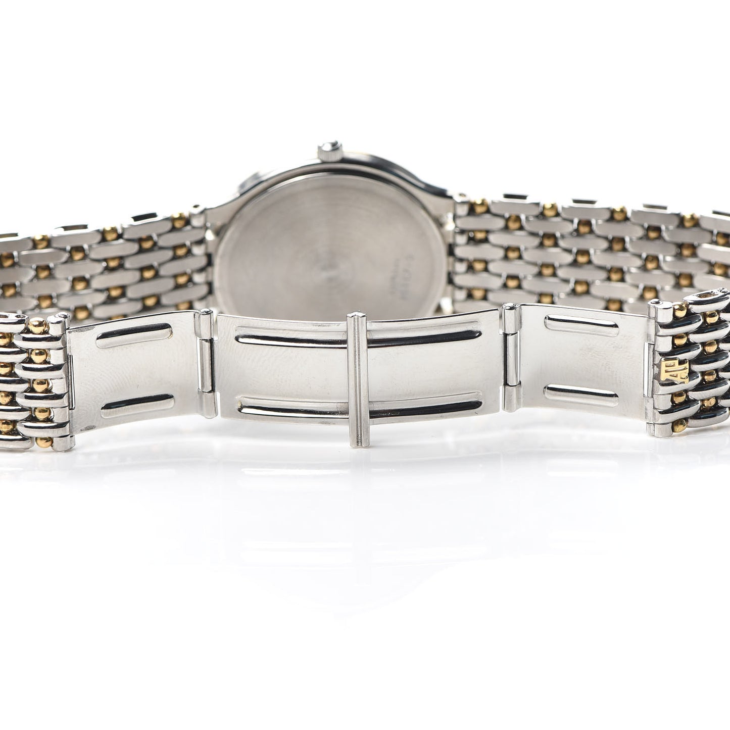 Stainless Steel 18K Yellow Gold 33mm Meridian Quartz Watch Grey