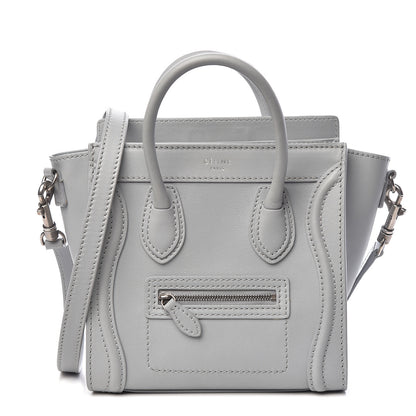 Celine Smooth Calfskin Nano Luggage Sky 1 of 14