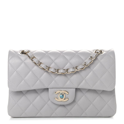 Chanel Caviar Quilted Small Double Flap Grey 1 of 5