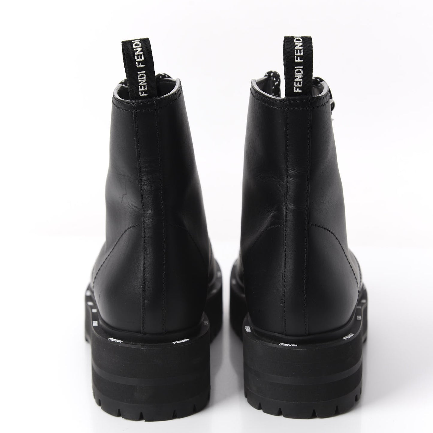 Calfskin FFreedom Platform Biker Boots 37.5 Black