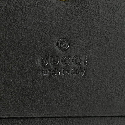 Gucci Boarded Plutone Calfskin Horsebit 1955 Card Case Wallet Black 6 of 8