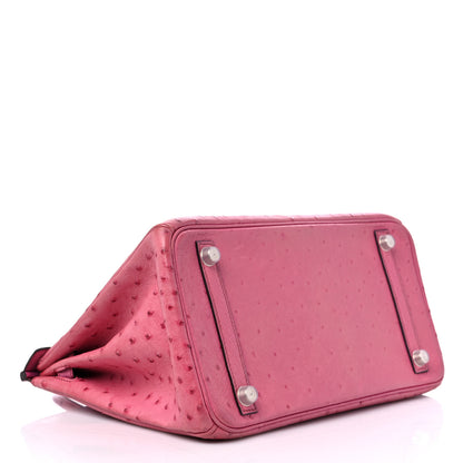 Hermes Ostrich Birkin 30 Fuchsia 5 of 17