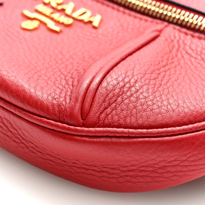 Prada Vitello Daino Small Belt Bag Rosso 9 of 9