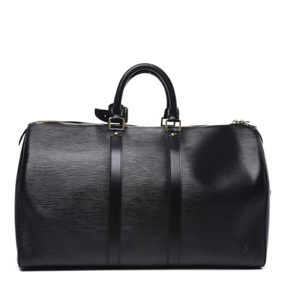 Louis Vuitton Epi Keepall 50 Black 1 of 10