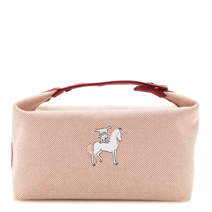 Hermes Canvas Large Bride-A-Brac Cabriole Case Terracotta 1 of 8