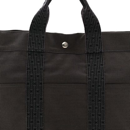 Hermes Canvas Herline MM Tote Grey 7 of 9