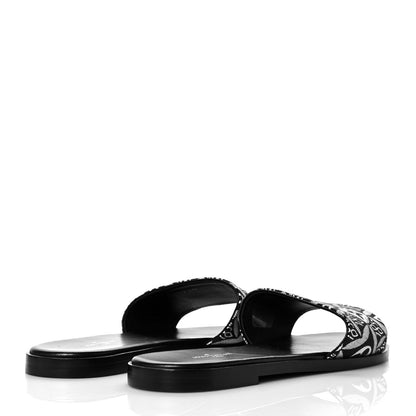 Louis Vuitton Jacquard Since 1854 Lock It Flat Mule 37 Grey 4 of 9