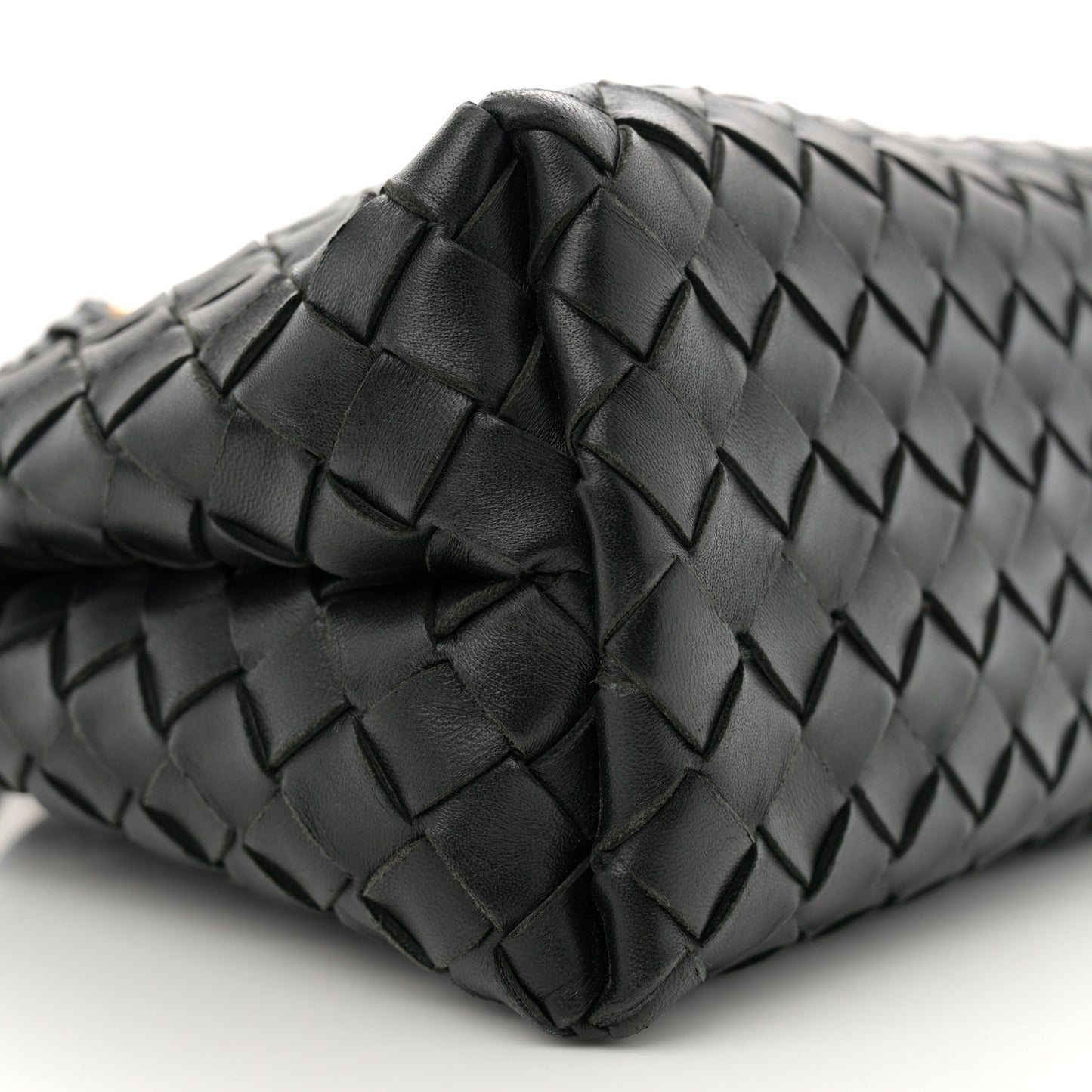 Nappa Intrecciato Small Andiamo Shoulder Bag Black