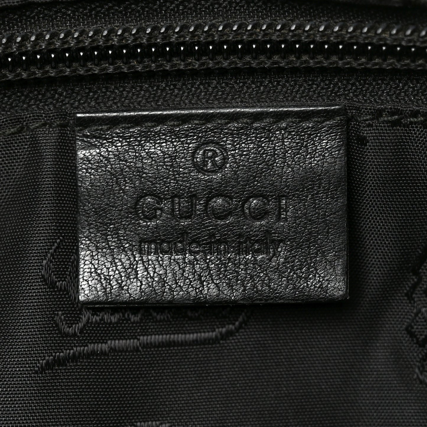 Guccissima Medium Flat Messenger Bag Black