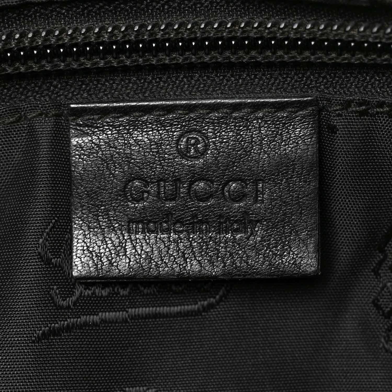 Gucci Guccissima Medium Flat Messenger Bag Black 6 of 10