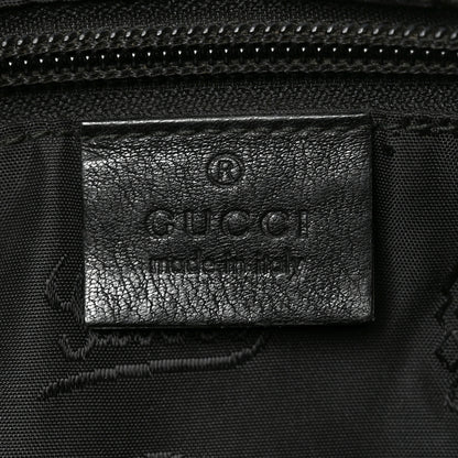 Gucci Guccissima Medium Flat Messenger Bag Black 6 of 10