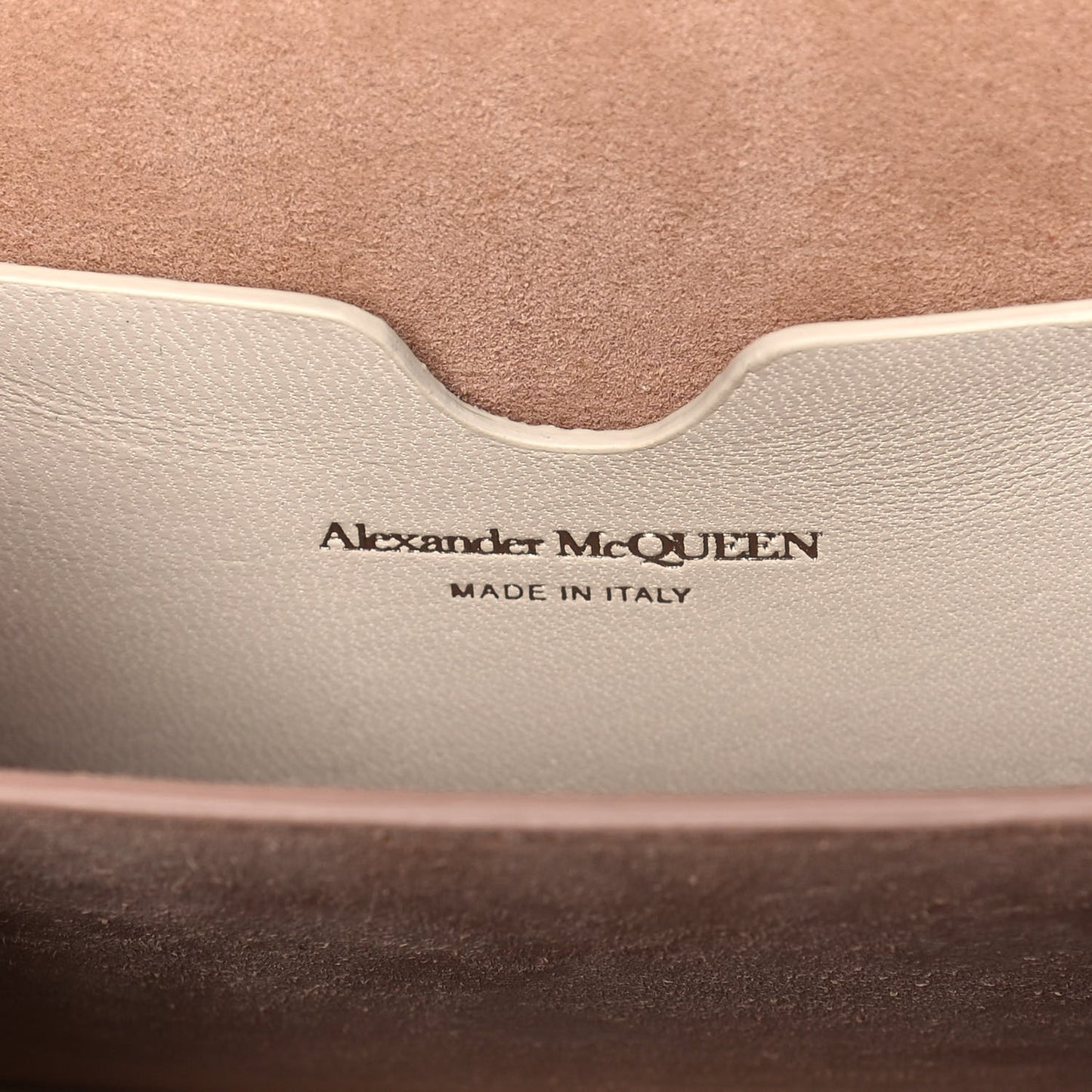 Calfskin Box Shoulder Bag 16 Cream