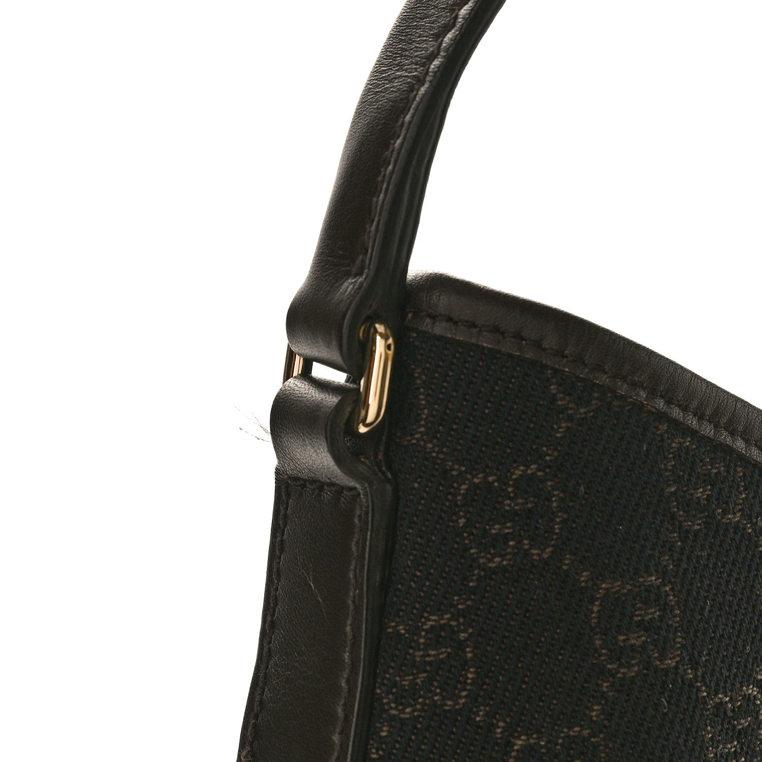 Gucci Monogram Medium New Britt Hobo Dark Brown 12 of 14