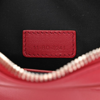 Christian Dior Calfskin Oblique Galaxy Perforated World Tour Messenger Pouch Red White 7 of 10