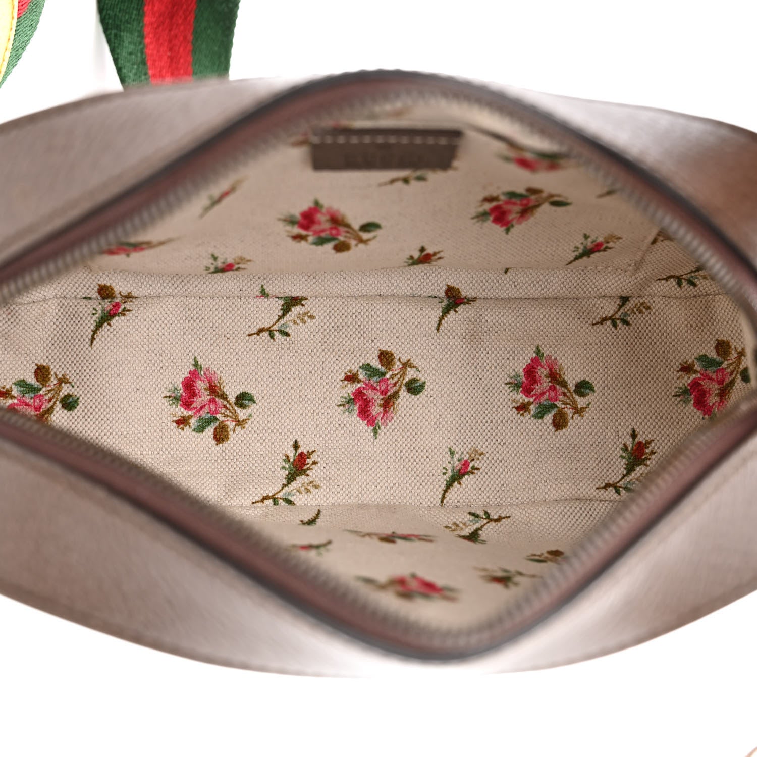 Gucci GG Supreme Monogram Web Neo Vintage Shoulder Bag Beige New Acero Crop 4 of 9