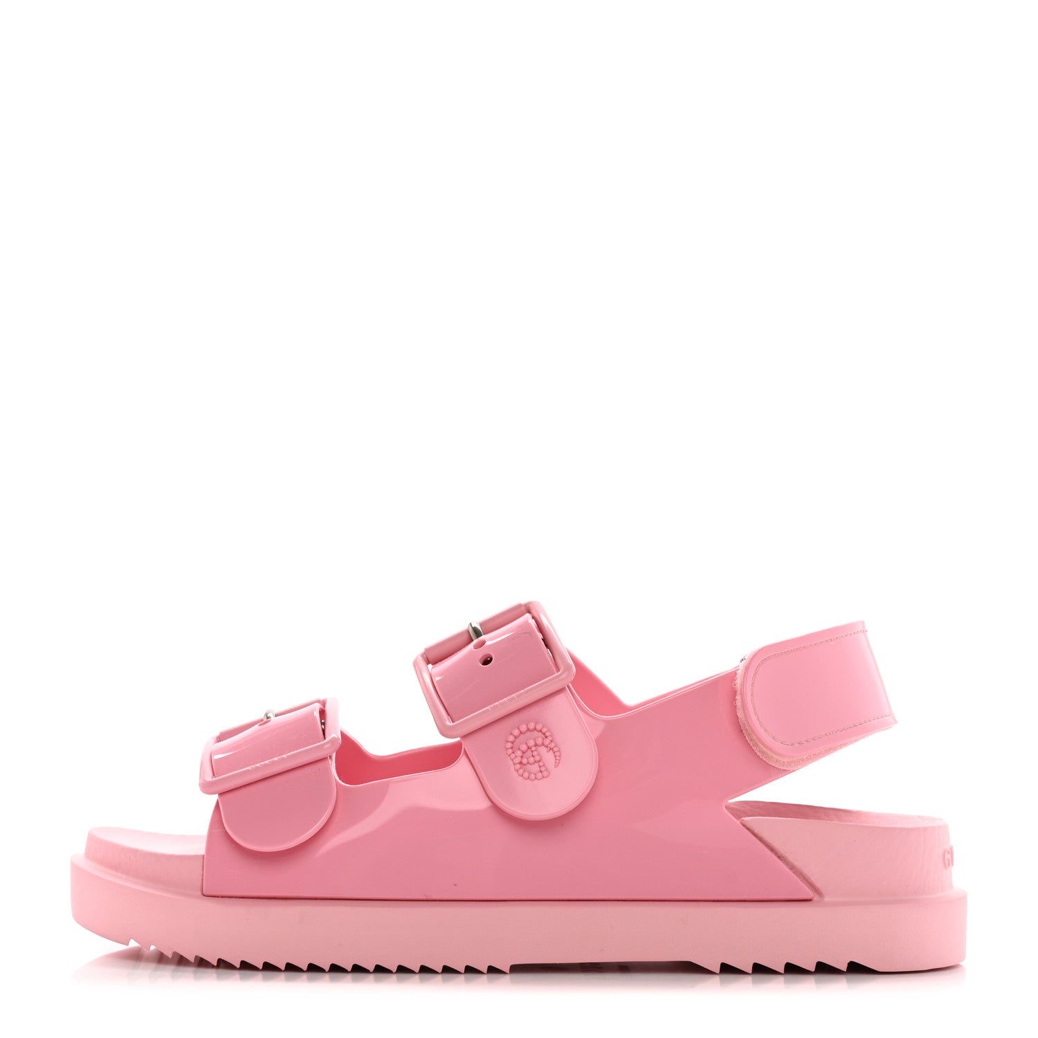 Gucci Rubber Mini Double G Womens Isla Dad Sandals 35 Wild Rose 1 of 11