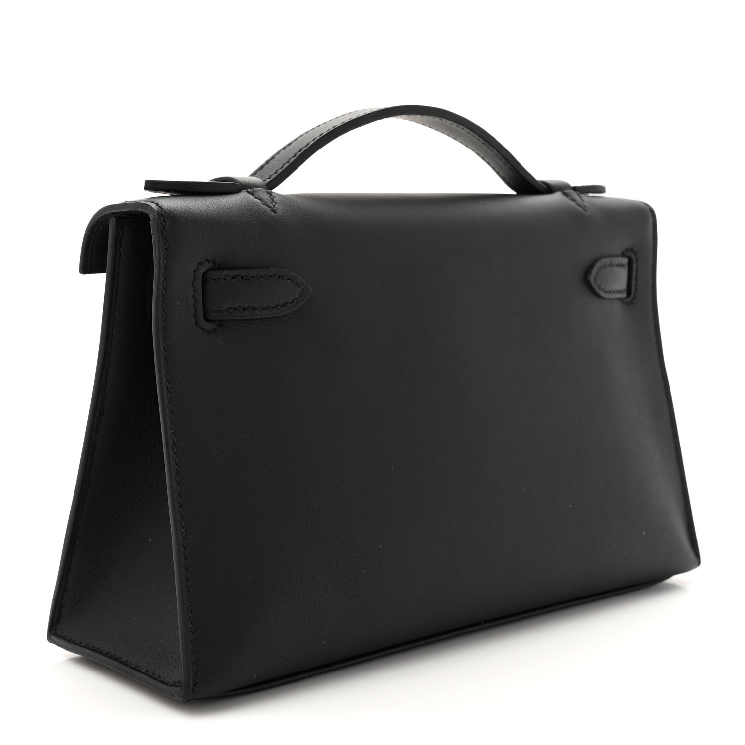 Hermes Swift Kelly Pochette Clutch Black 3 of 8