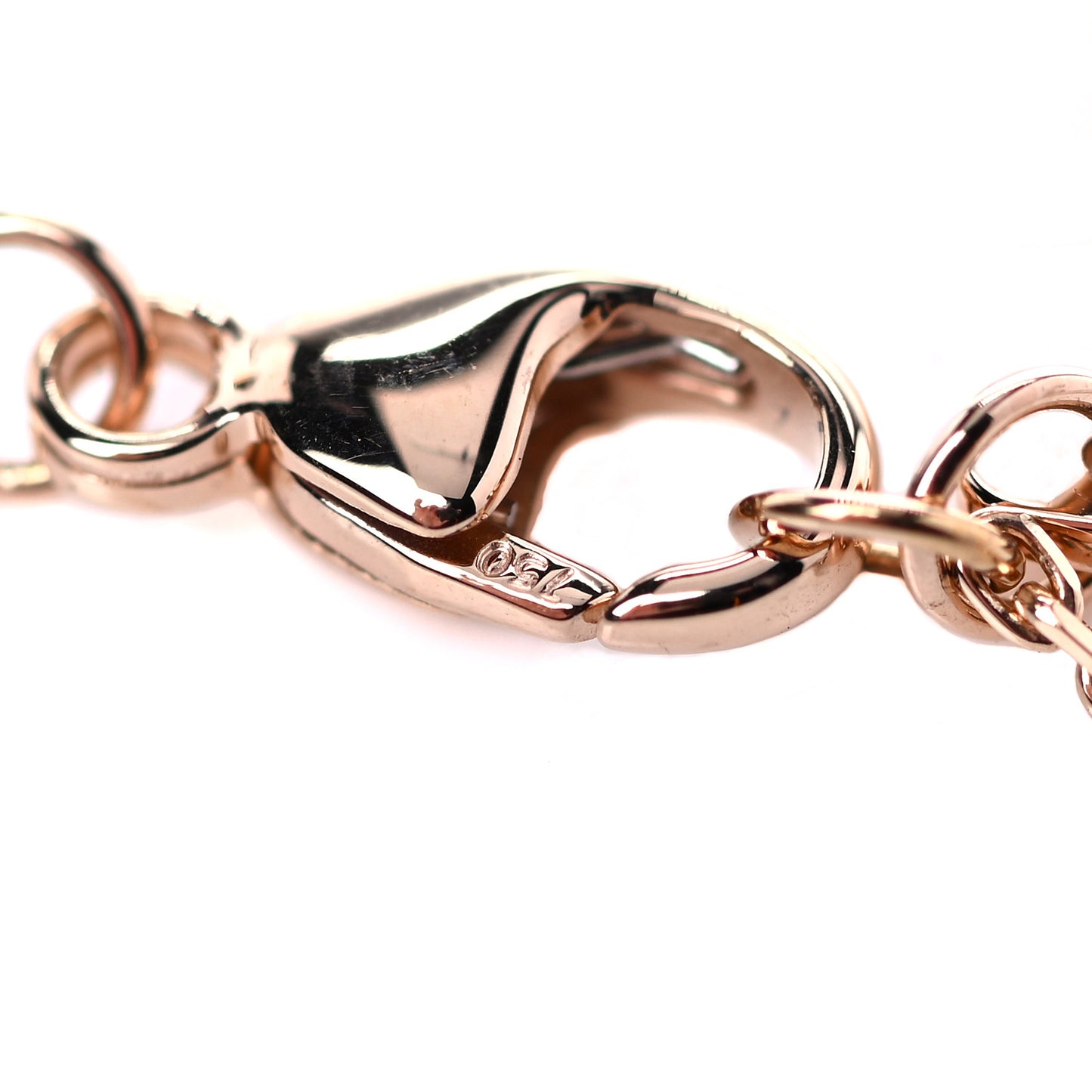 18K Rose Gold Diamond Baby Move Classic Pave Necklace