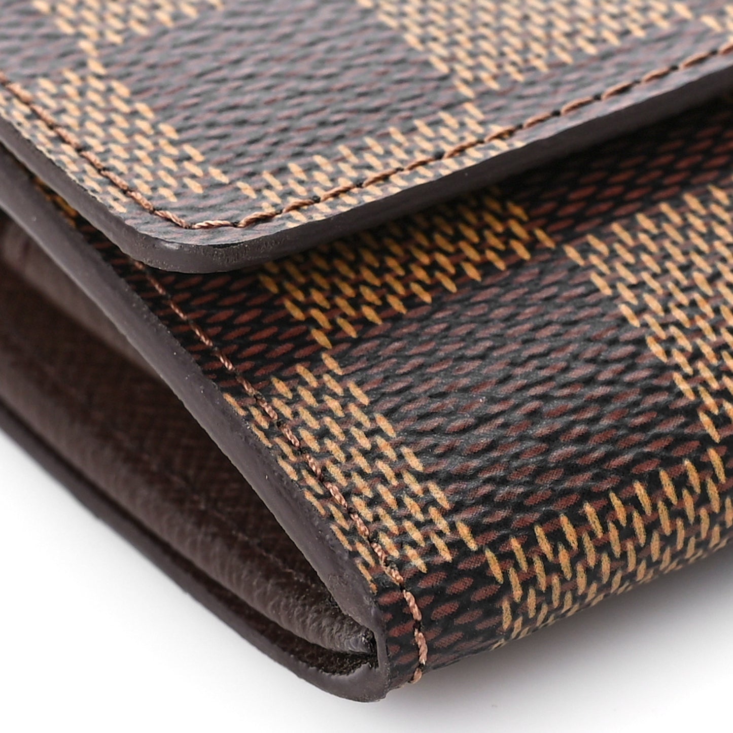 Damier Ebene Porte-Monnaie Plat Coin Purse