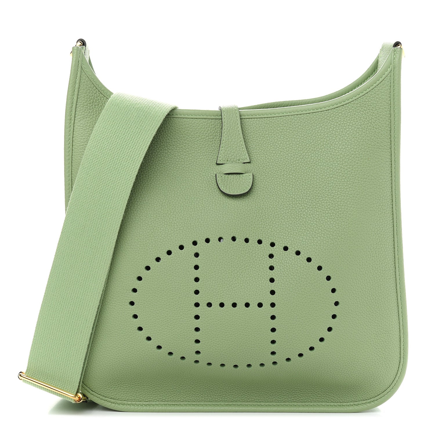 Hermes Taurillon Maurice Evelyne III PM Vert Criquet 1 of 8