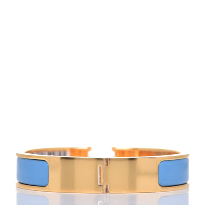 Hermes Enamel Narrow Clic Clac H Bracelet PM Bleu Cielo 3 of 7