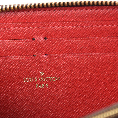 Louis Vuitton Damier Ebene Clemence Wallet Cherry 6 of 9