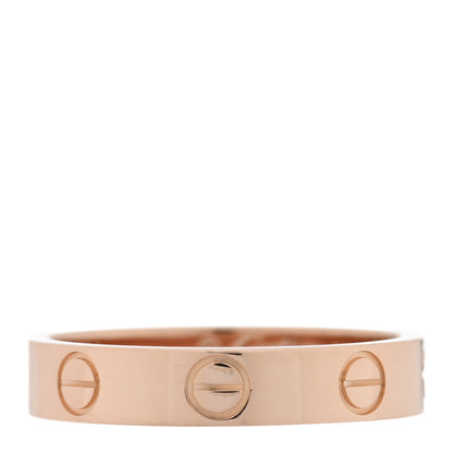 Cartier 18K Pink Gold 3.5mm LOVE Wedding Band Ring 51 5.75 1 of 4