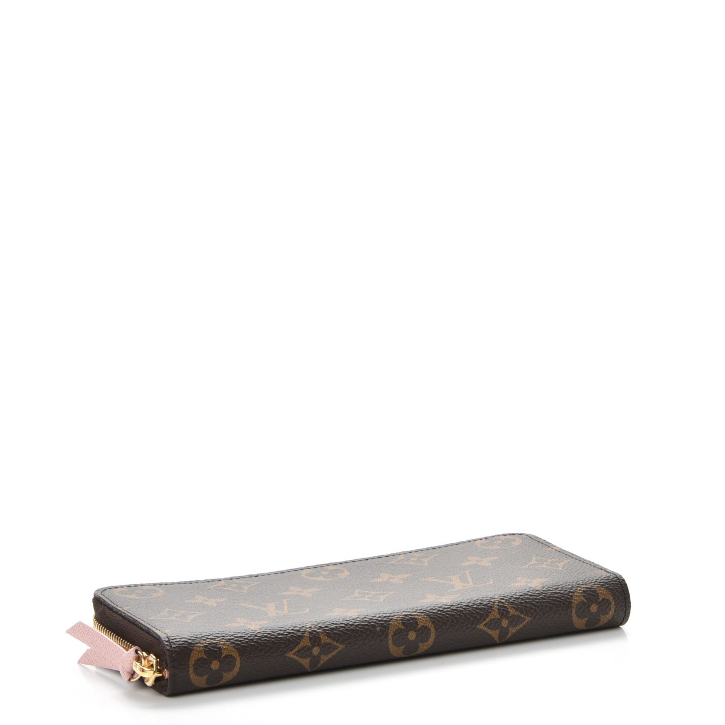 Monogram Clemence Wallet Rose Ballerine