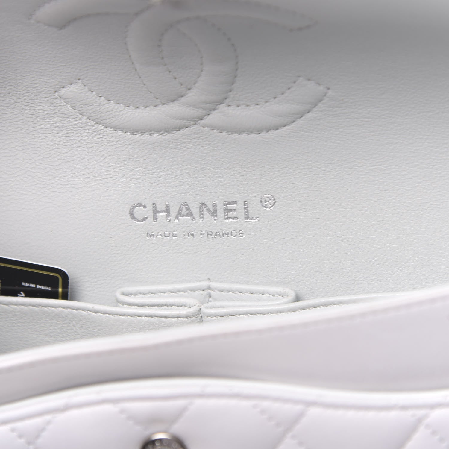 Chanel Lambskin Quilted Medium Double Flap White 6 of 15