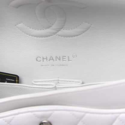 Chanel Lambskin Quilted Medium Double Flap White 6 of 15