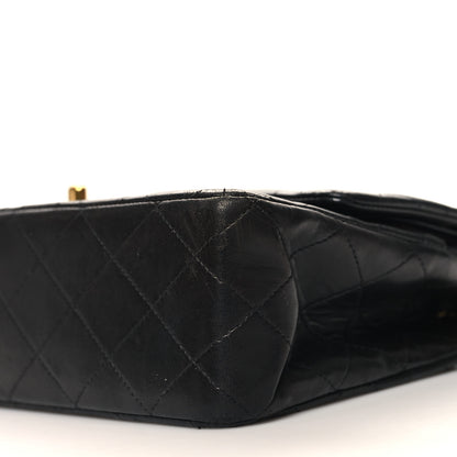 Chanel Lambskin Quilted Medium Double Flap Black 10 of 11