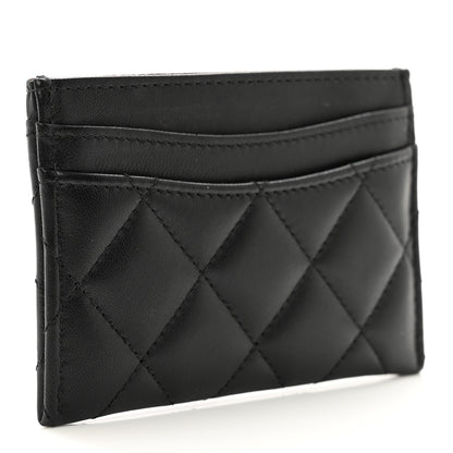 Chanel Lambskin Quilted Card Holder Black 3 of 8