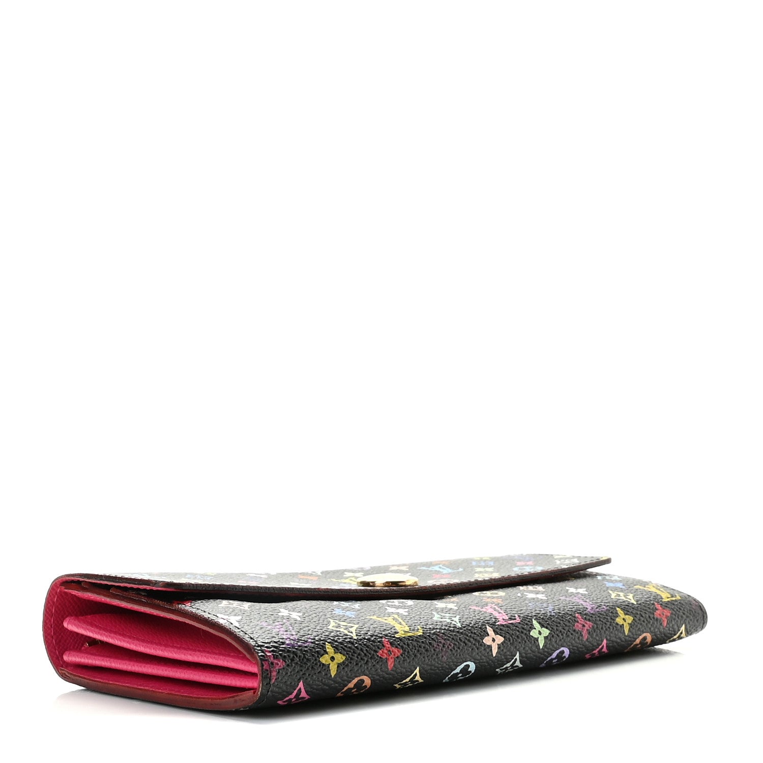 Louis Vuitton Monogram Multicolor Sarah Wallet Black Grenade 4 of 10