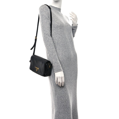 Prada Vitello Phenix Crossbody Bag Black 3 of 8